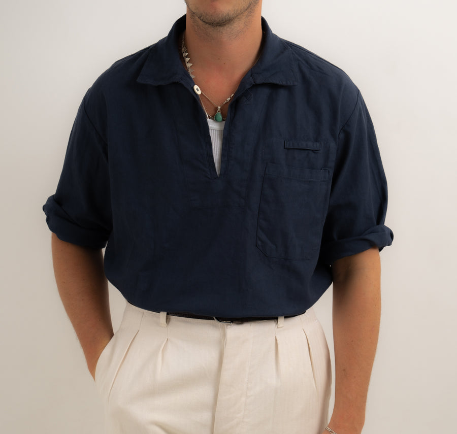 SAILOR WORK SHIRT - NAVY