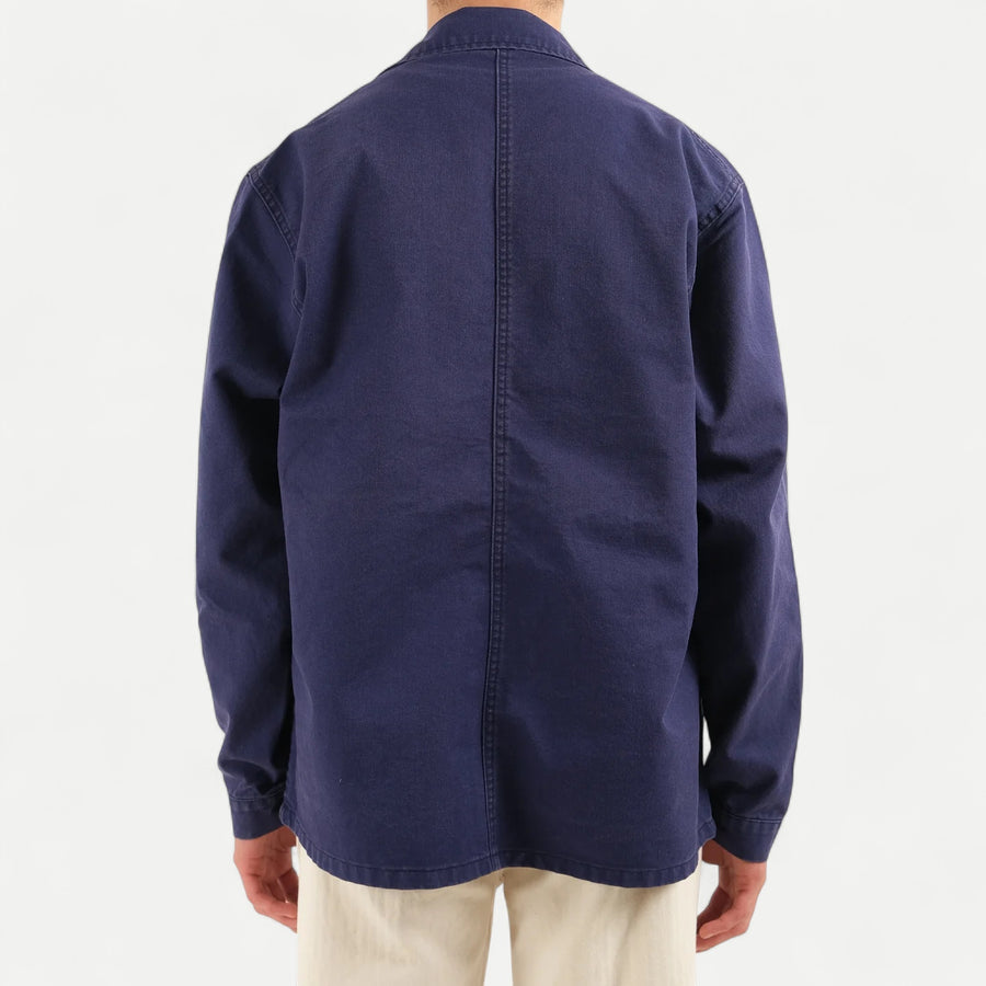 FRENCH FADED BLUE MOLESKINE WORK JACKET
