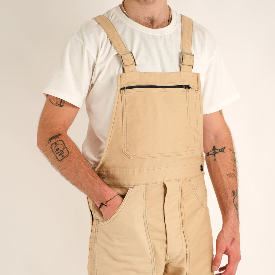 FRENCH BEIGE MOLESKINE  WORK OVERALLS