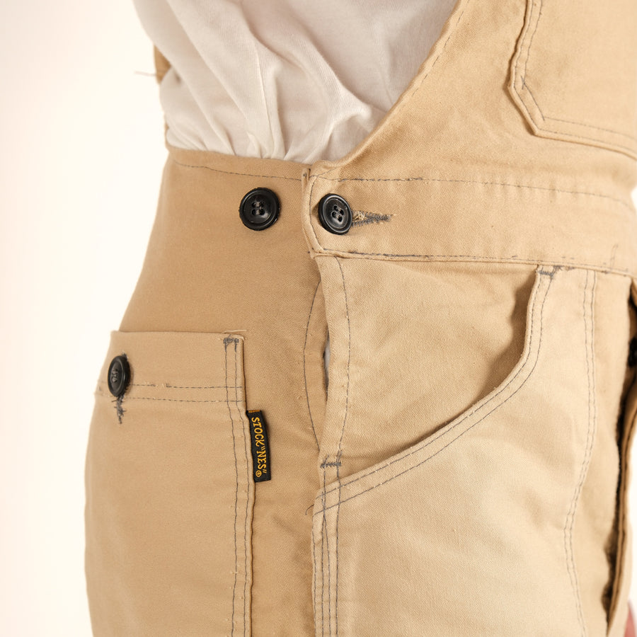 FRENCH BEIGE MOLESKINE  WORK OVERALLS