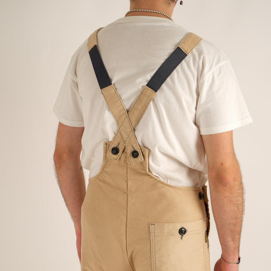 FRENCH BEIGE MOLESKINE  WORK OVERALLS