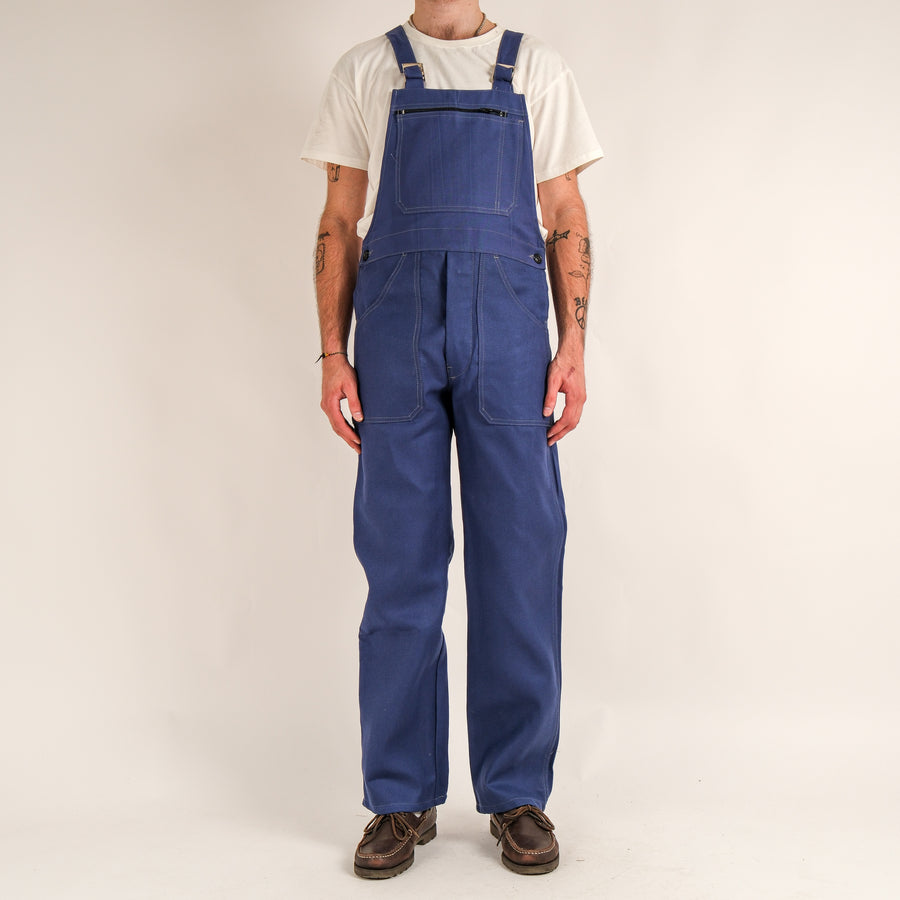 FRENCH BLUE CANVAS  WORK OVERALLS