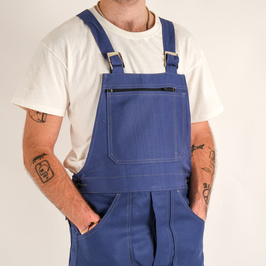 FRENCH BLUE CANVAS  WORK OVERALLS