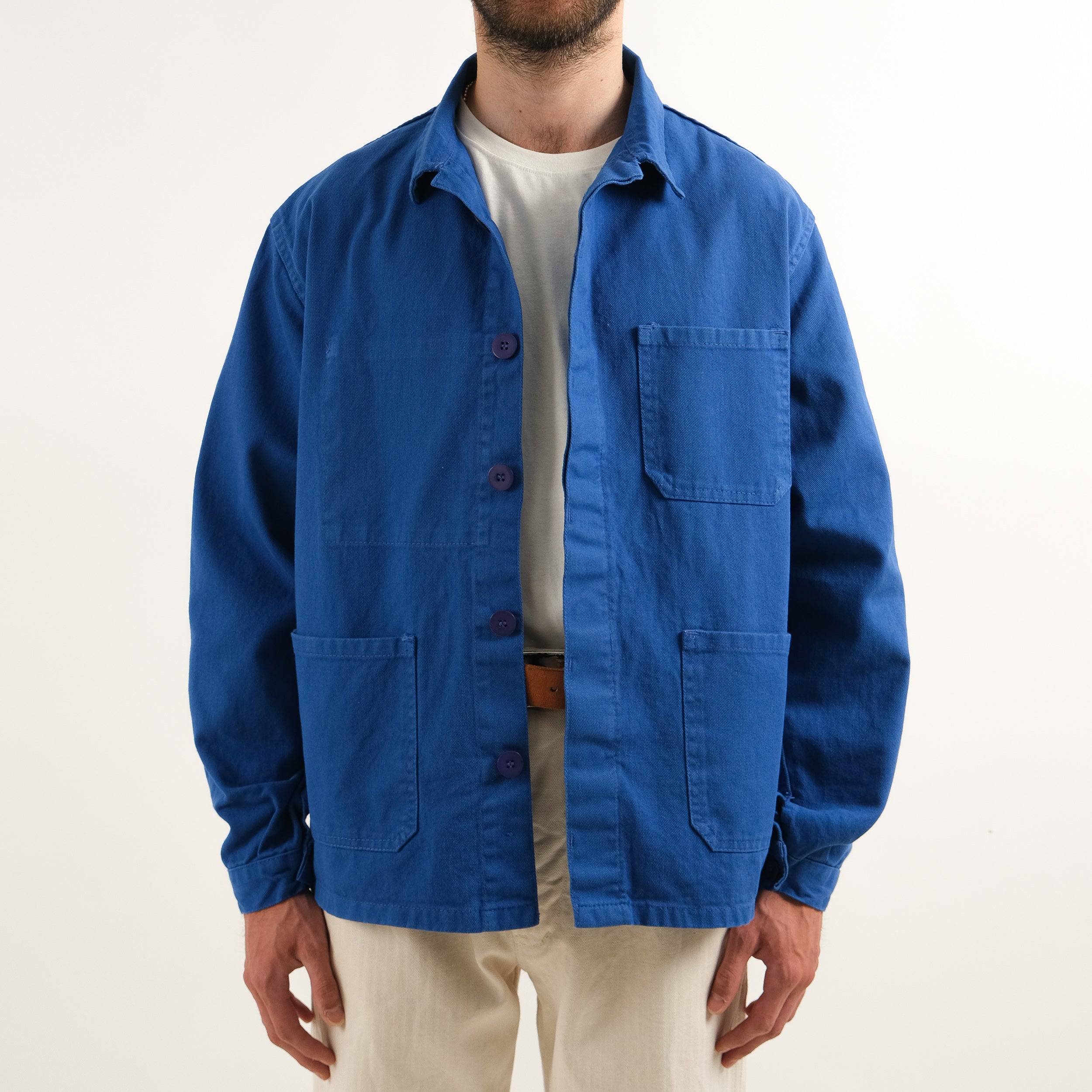 French workers jacket blue best sale