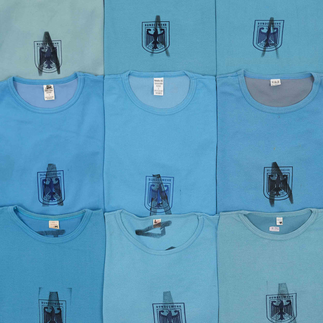 T-shirt in cotone con aquila Bundeswehr dell'eserco tedesco T-shirt in cotone con aquila Bundeswehr dell'eserco tedesco