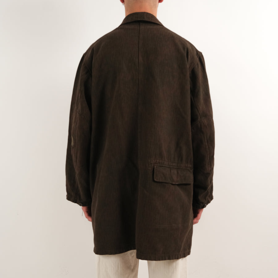 BROWN RAIN CAMO COAT