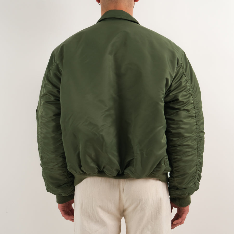 GREEN CWU BOMBER JACKET