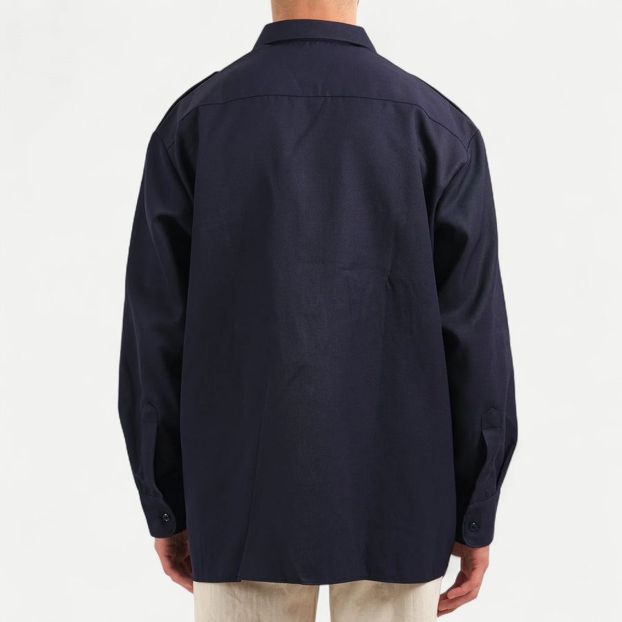 NAVY FRENCH MILITARY SHIRT