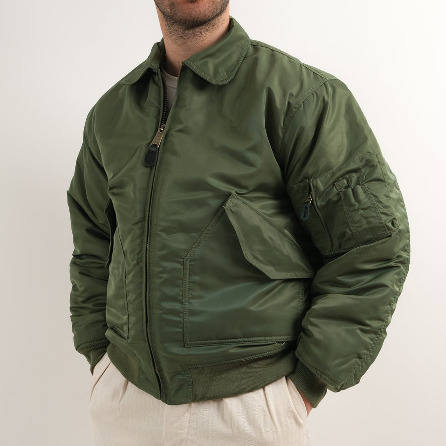 GREEN CWU BOMBER JACKET