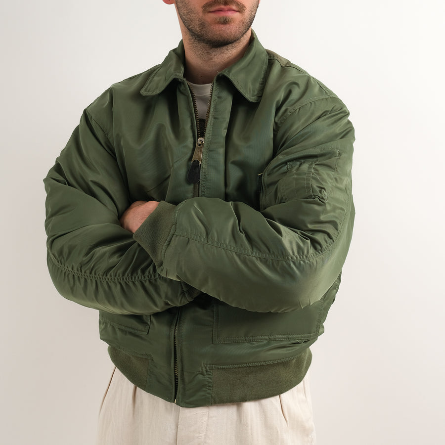 GREEN CWU BOMBER JACKET