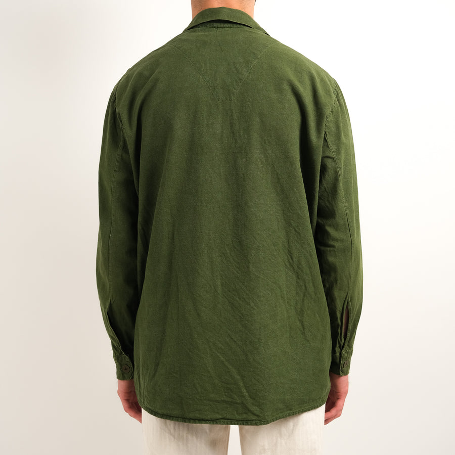 SWEDISH ARMY GREEN POLO SHIRT