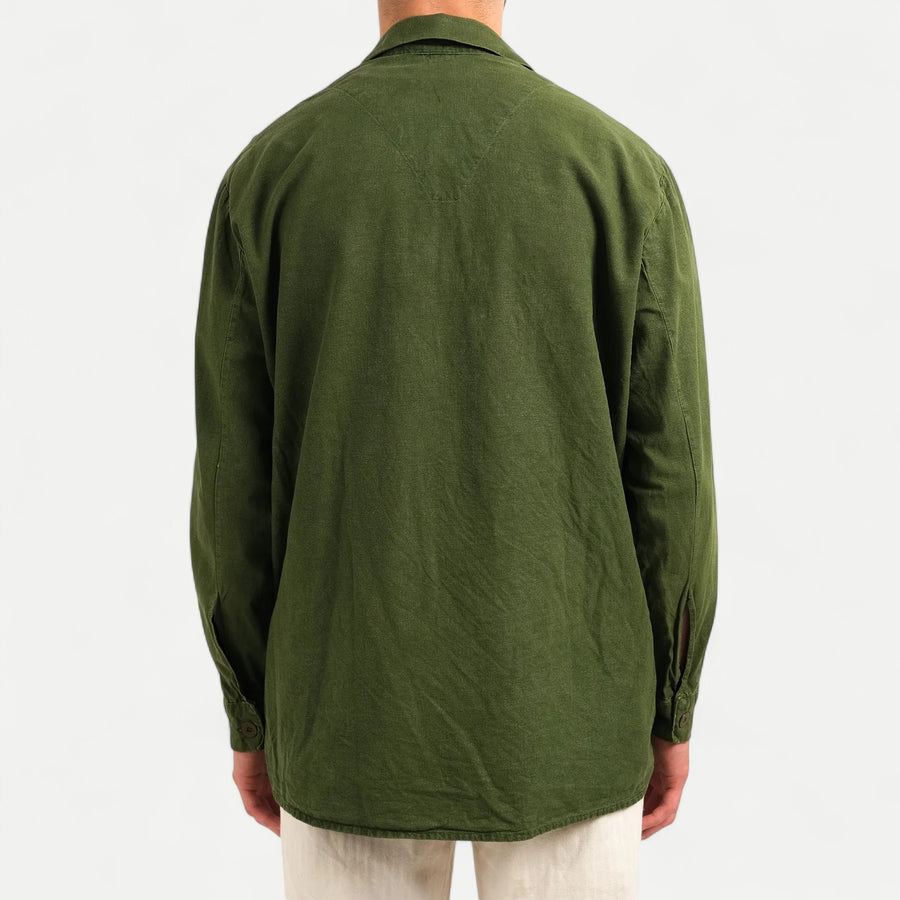 SWEDISH ARMY GREEN POLO SHIRT