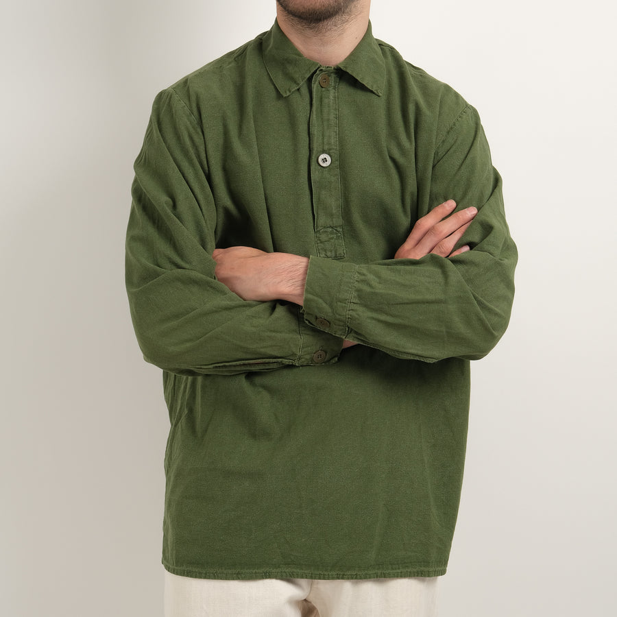 SWEDISH ARMY GREEN POLO SHIRT