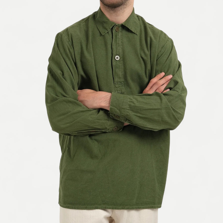 SWEDISH ARMY GREEN POLO SHIRT