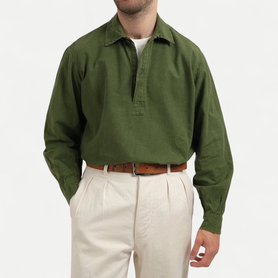 SWEDISH ARMY GREEN POLO SHIRT