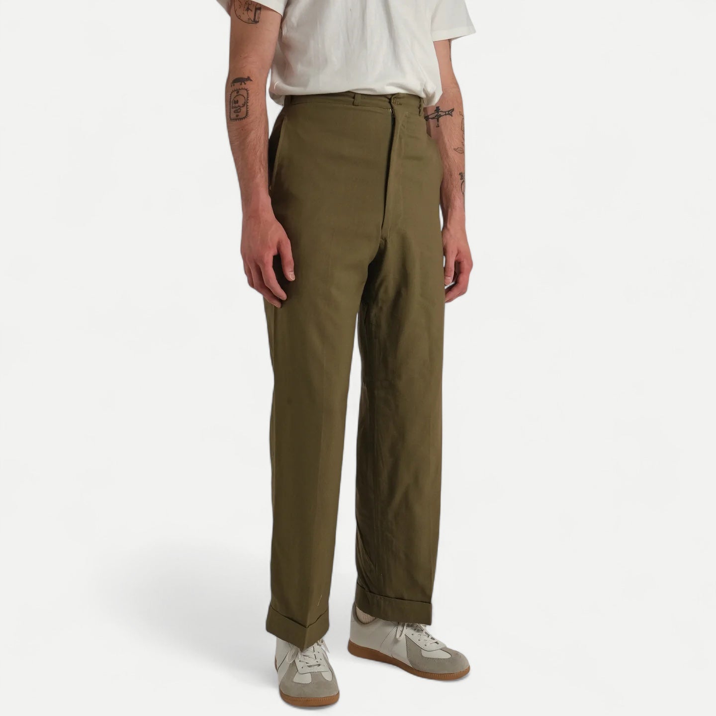 スラックス US ARMY WOOL TROUSERS 1940s W30 L31 US ARMY WOOL SLACK — Universal Surplus