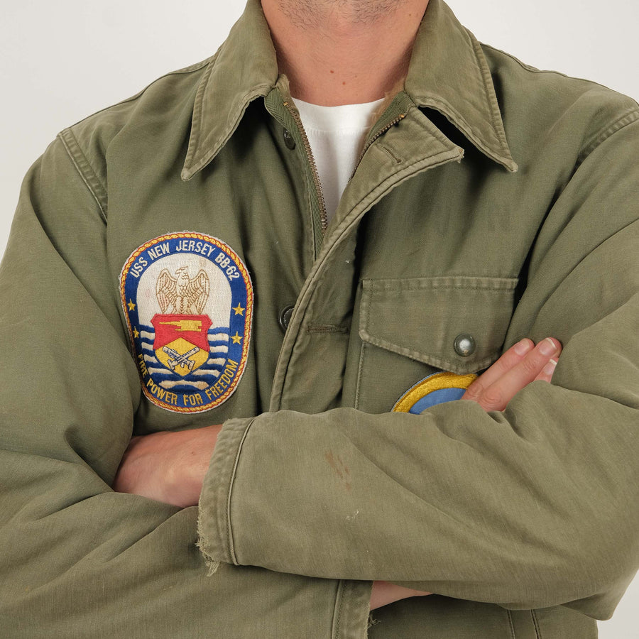 A2 PATCHED DECK JACKET - Universal Surplus - vintage-military-army