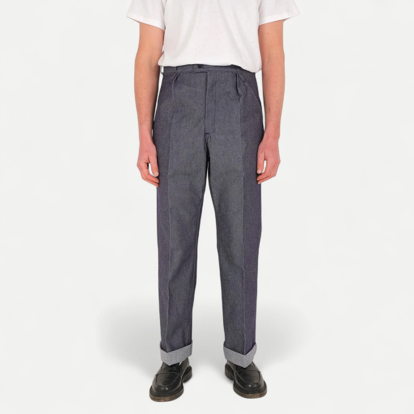 FRENCH OG NAVY DENIM PANTS — Universal Surplus