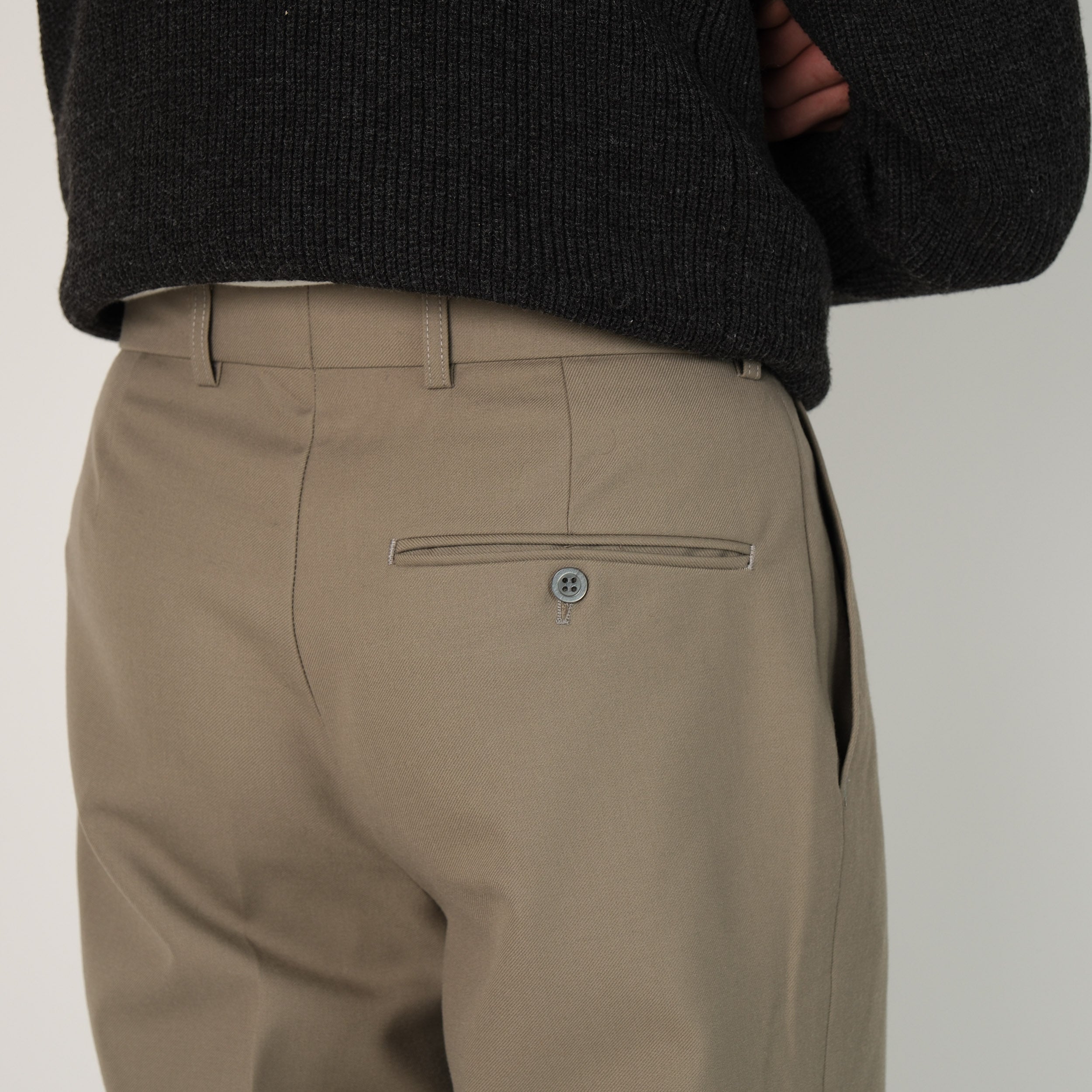 Modern beige french tailor pants