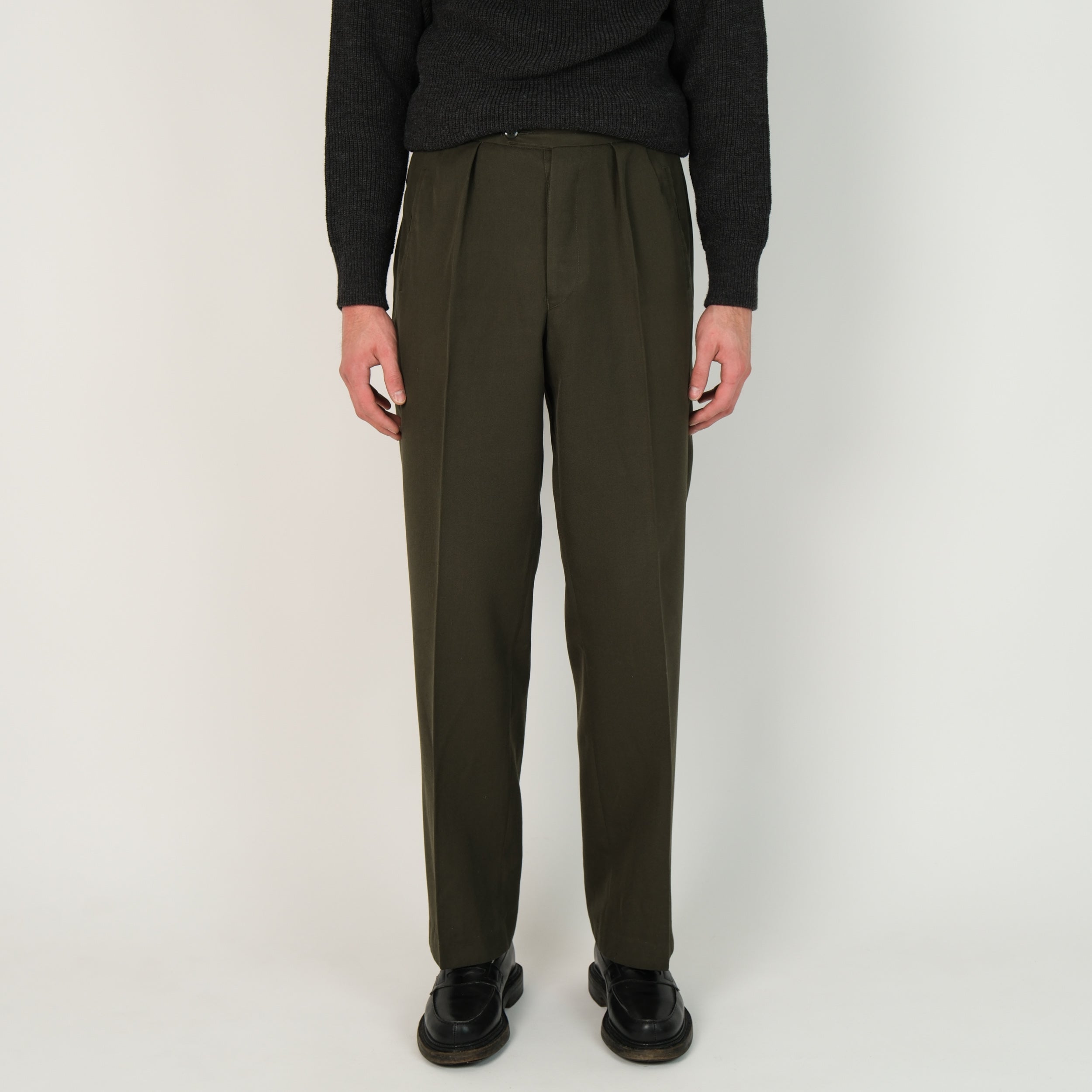 Universal Works - Double Pleat Pant Twill - Stone