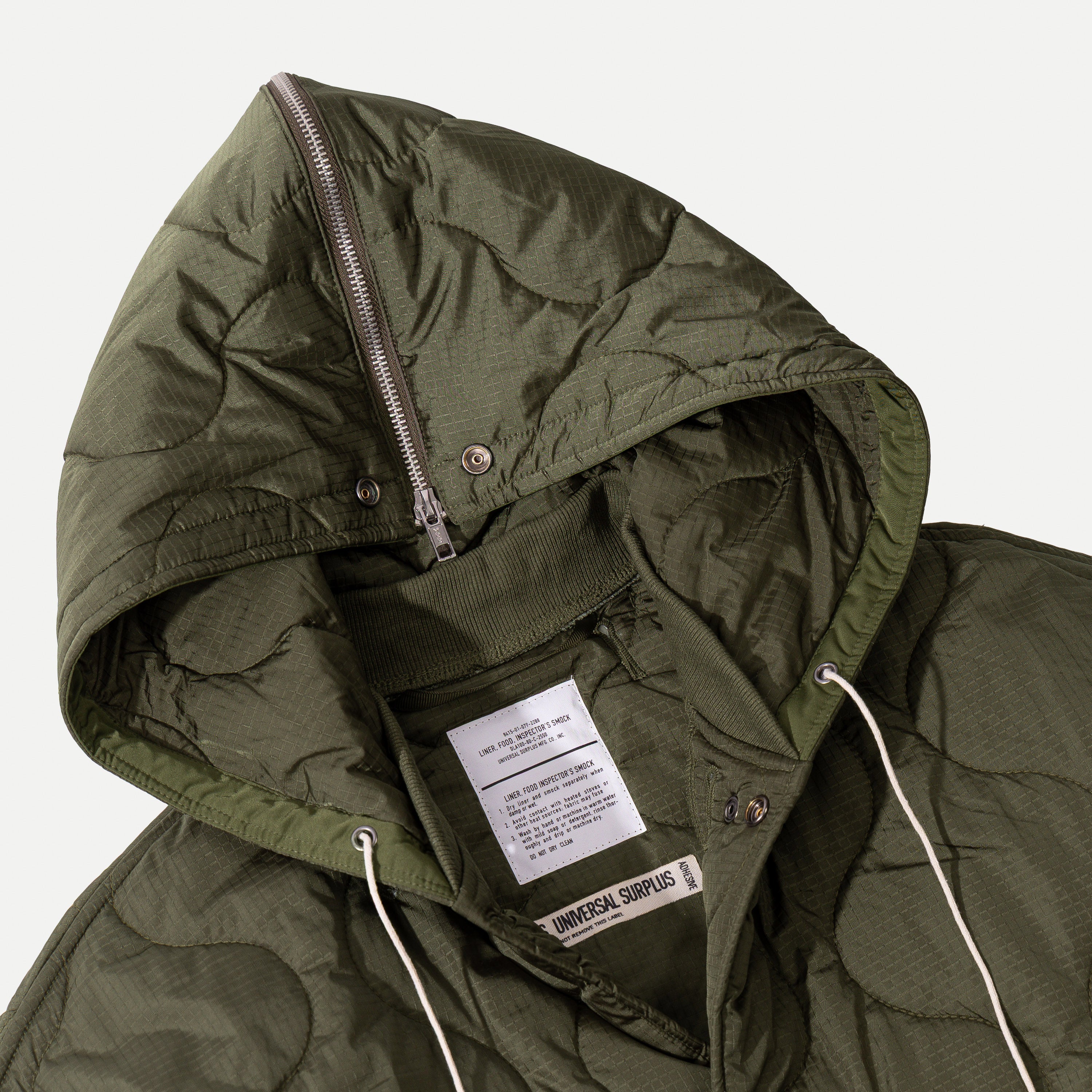 Code Inspector Jacket UNIVERSAL FOOD INSPECTOR LINER JACKET - OLIVE GREEN — Universal Surplus