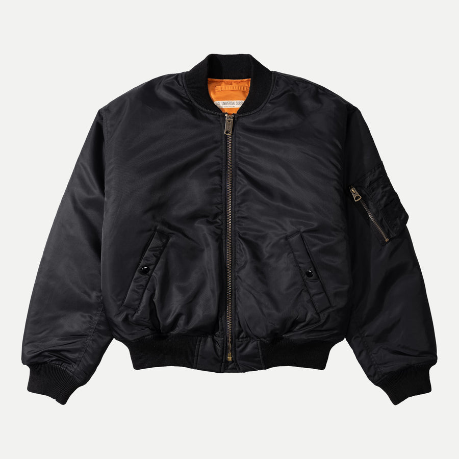 MA1 flight bomber jacket USA 短丈 IDEALジップ The Bomber_by US AUTHENTIC
