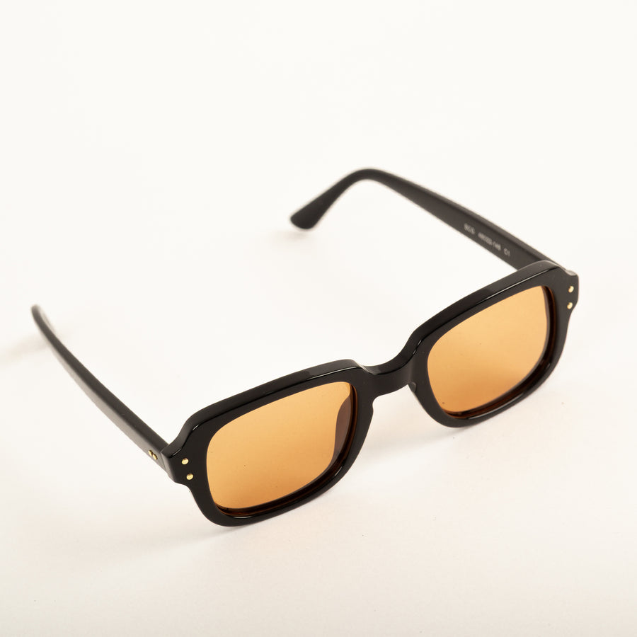 UNIVERSAL BLACK ARMY SUNGLASSES - ORANGE