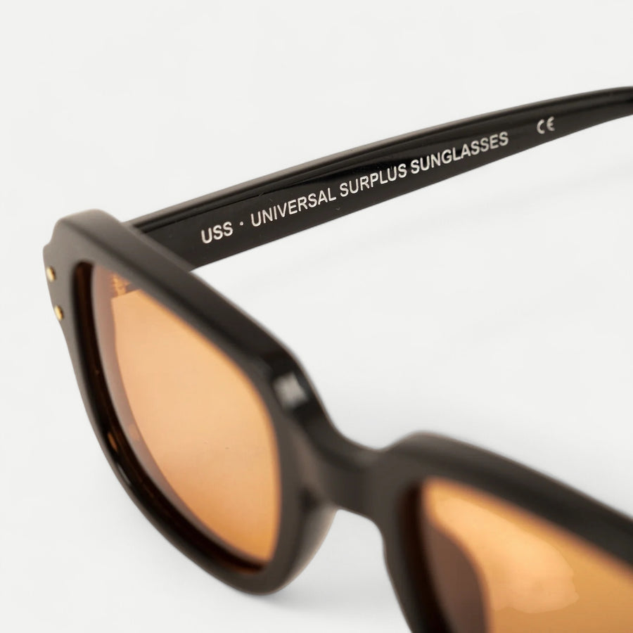 USS ARMY VIETNAM BLACK SUNGLASSES - ORANGE