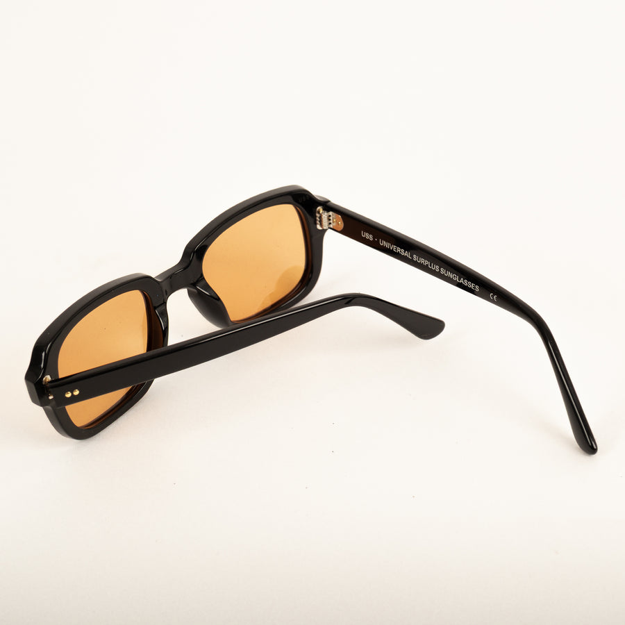 UNIVERSAL BLACK ARMY SUNGLASSES - ORANGE