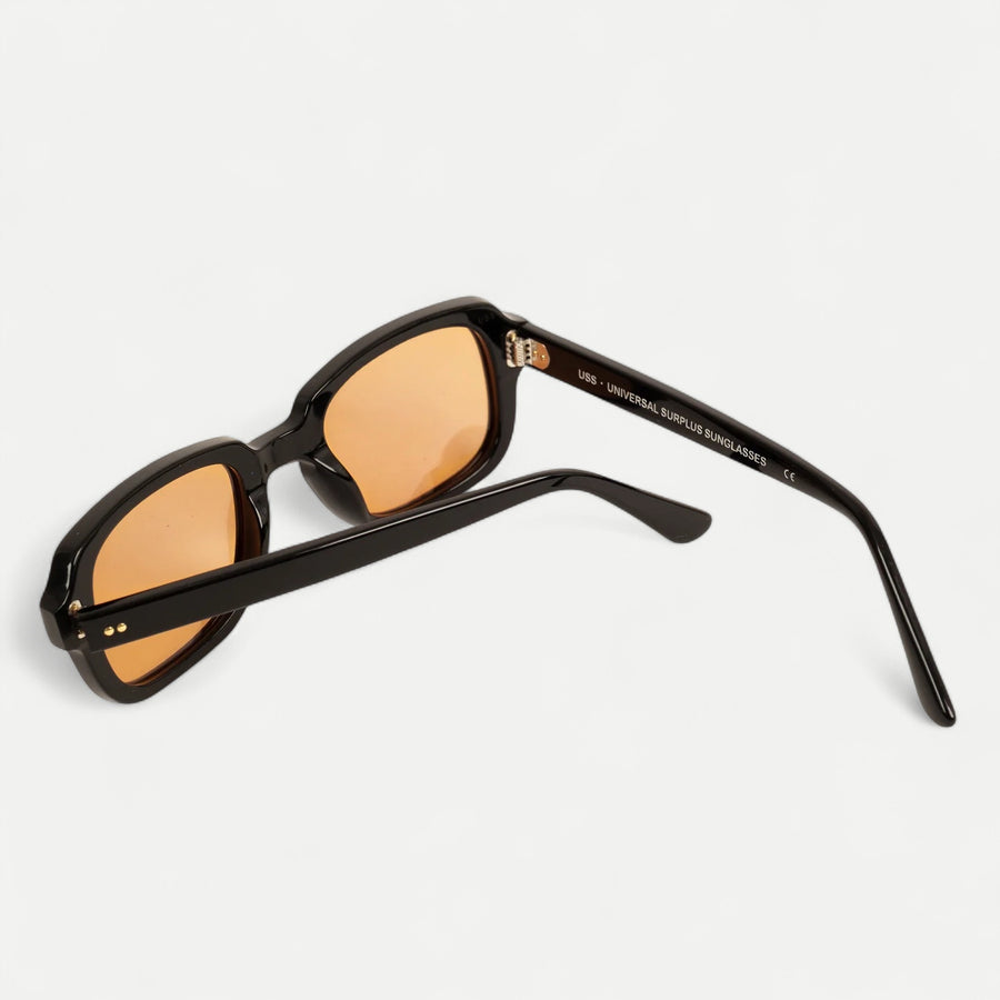 USS ARMY VIETNAM BLACK SUNGLASSES - ORANGE