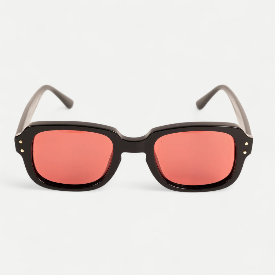 USS ARMY VIETNAM BLACK SUNGLASSES - RED