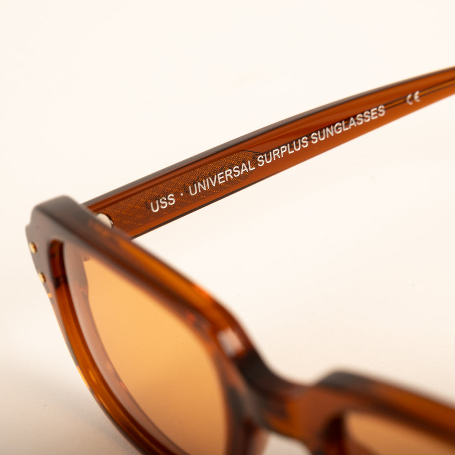 UNIVERSAL BROWN ARMY SUNGLASSES - ORANGE