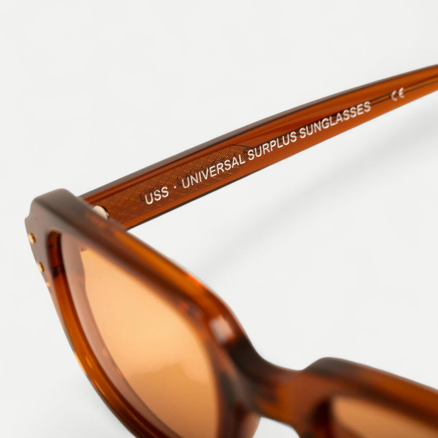 USS ARMY VIETNAM BROWN SUNGLASSES - ORANGE