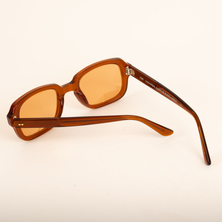 UNIVERSAL BROWN ARMY SUNGLASSES - ORANGE