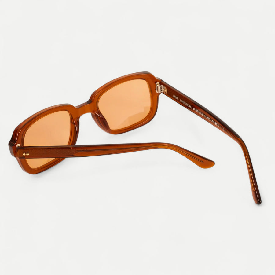 USS ARMY VIETNAM BROWN SUNGLASSES - ORANGE