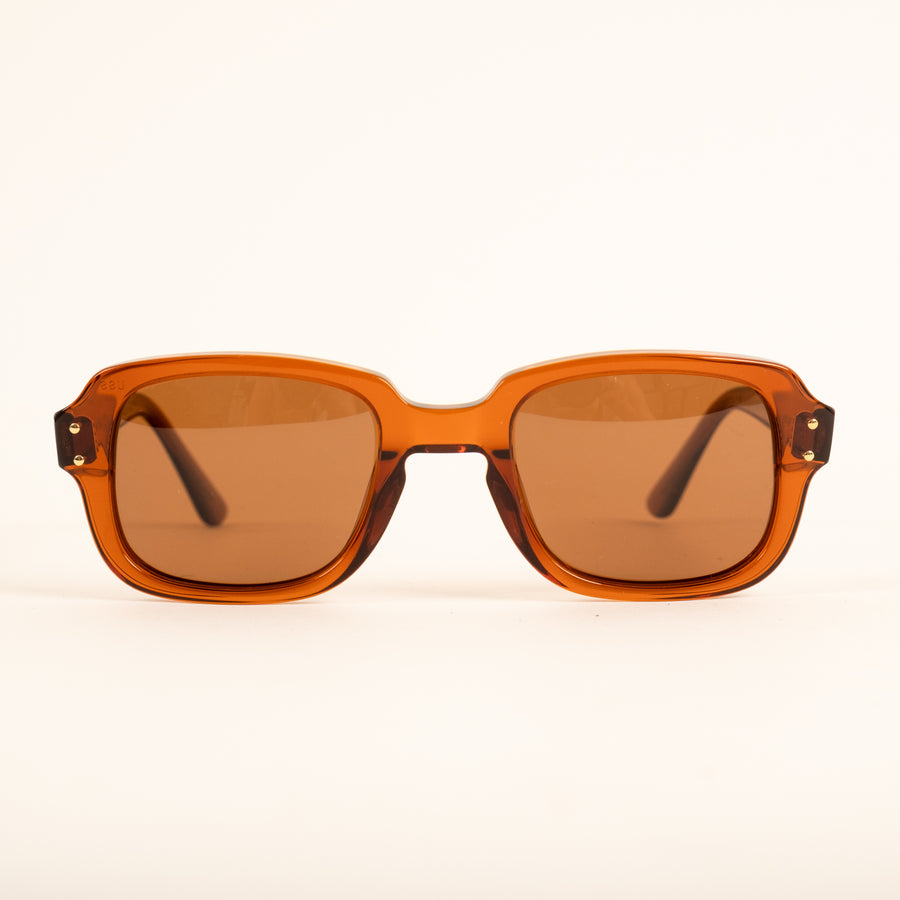 UNIVERSAL BROWN ARMY SUNGLASSES - BROWN