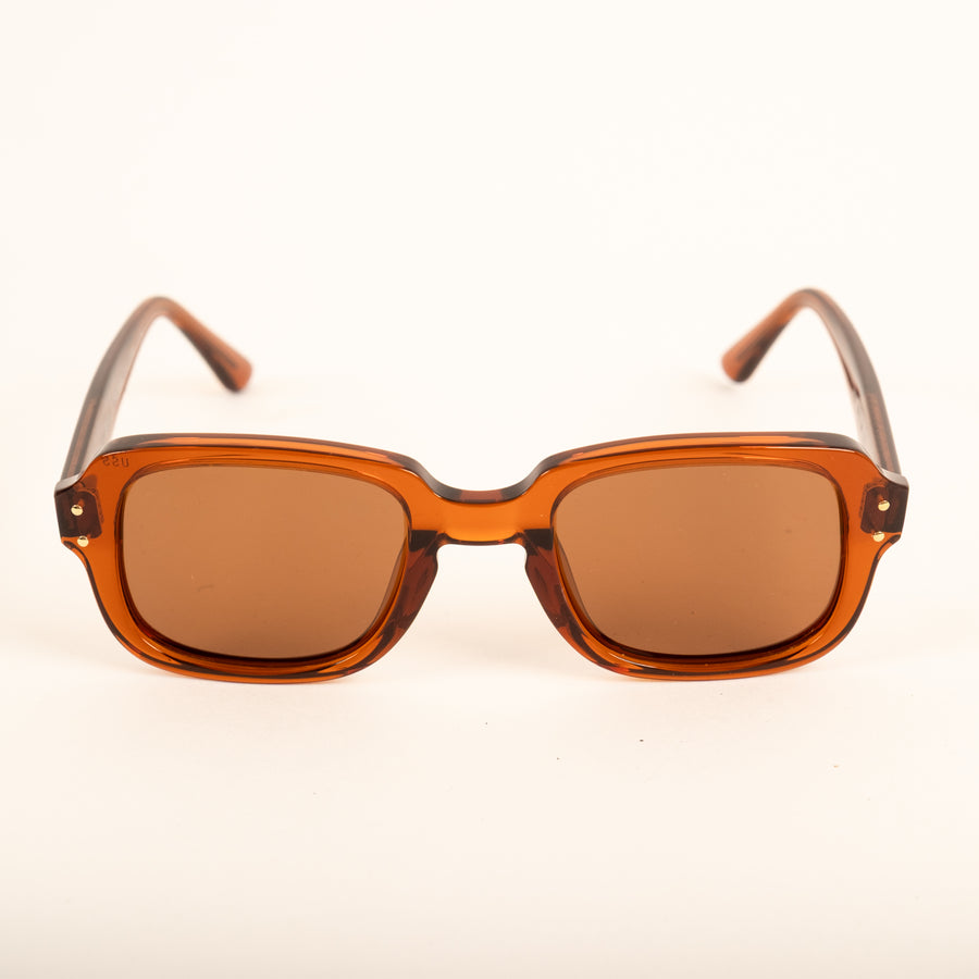 UNIVERSAL BROWN ARMY SUNGLASSES - BROWN