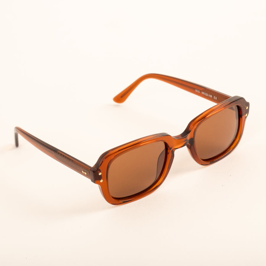 UNIVERSAL BROWN ARMY SUNGLASSES - BROWN