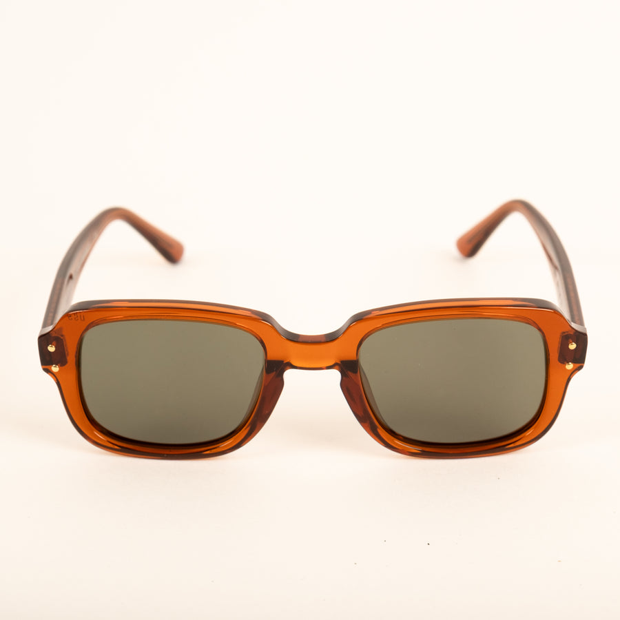 UNIVERSAL BROWN ARMY SUNGLASSES - GREEN