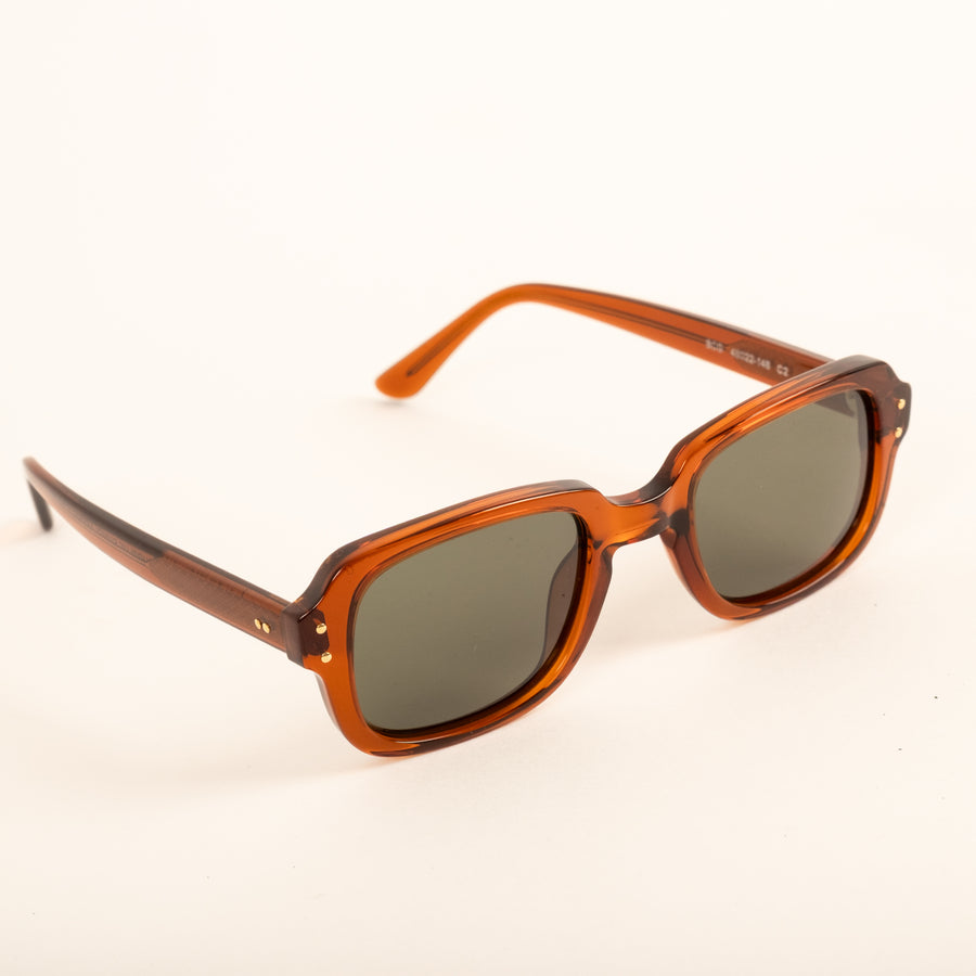 UNIVERSAL BROWN ARMY SUNGLASSES - GREEN