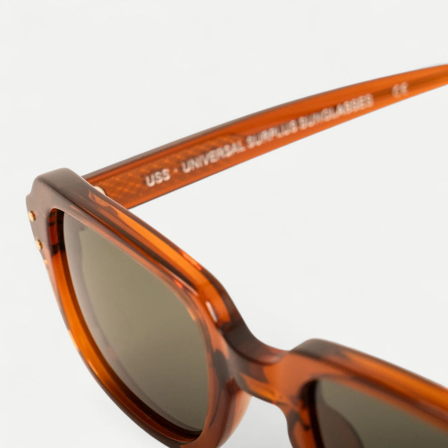 USS ARMY VIETNAM BROWN SUNGLASSES - GREEN