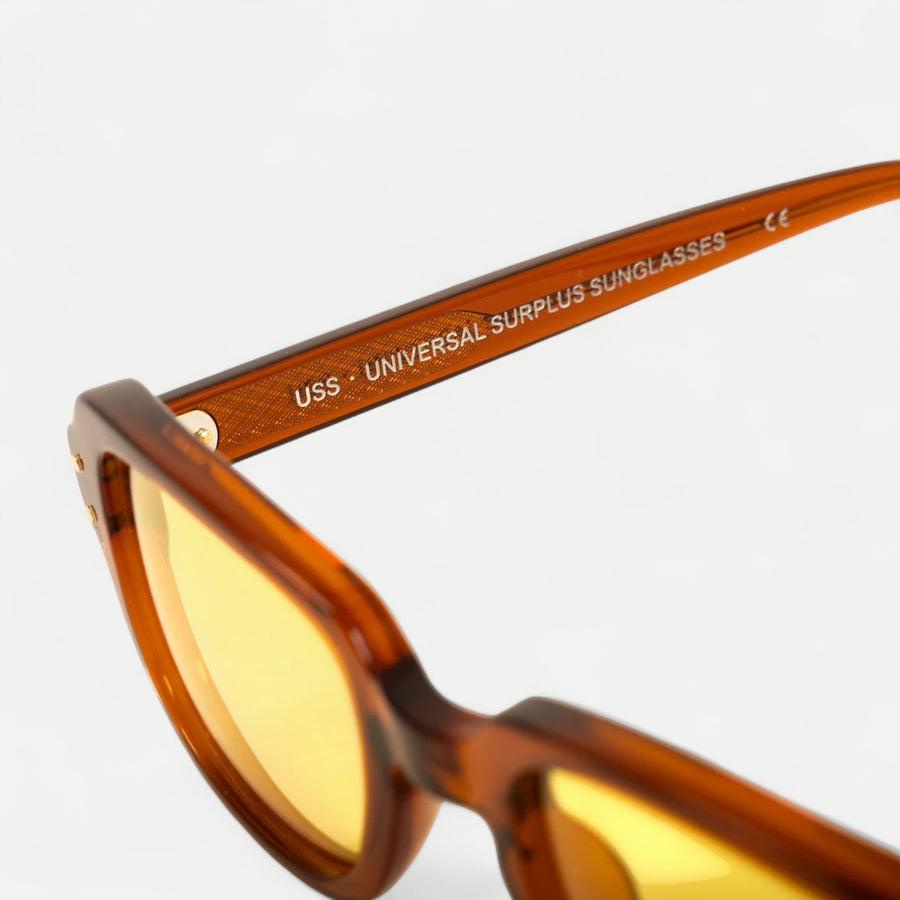 USS ARMY VIETNAM BROWN SUNGLASSES - YELLOW