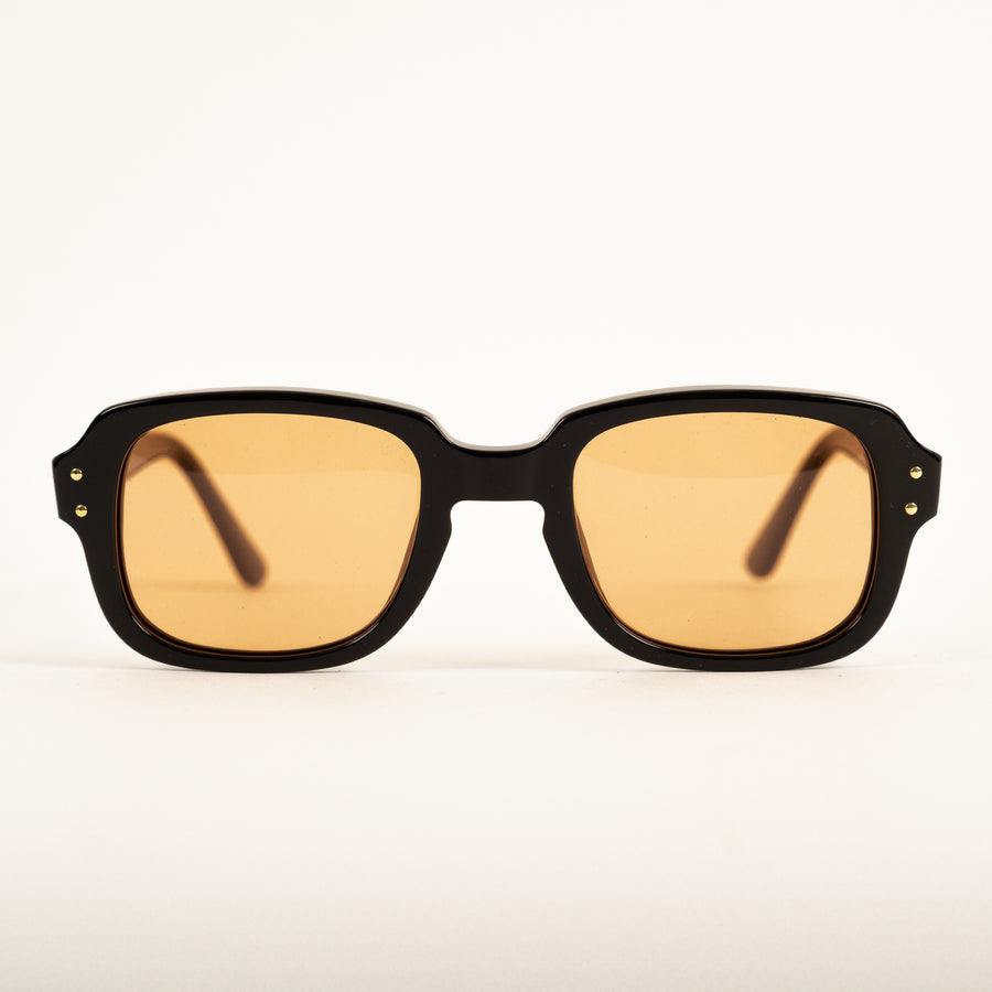 UNIVERSAL BLACK ARMY SUNGLASSES - ORANGE