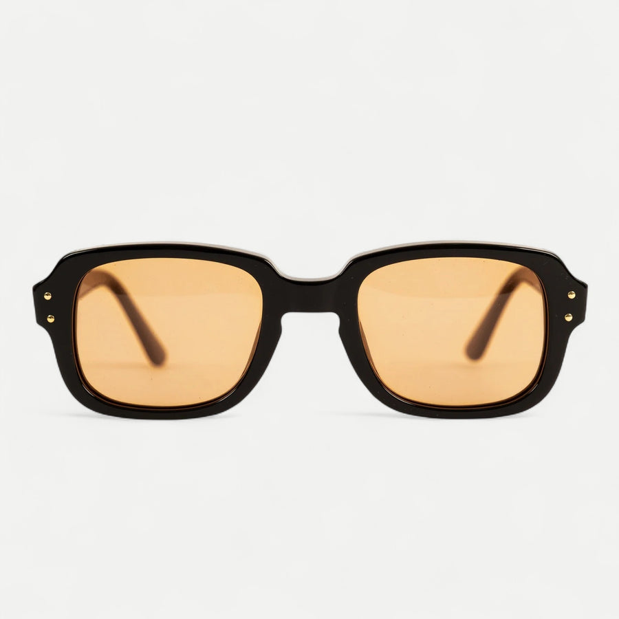 USS ARMY VIETNAM BLACK SUNGLASSES - ORANGE