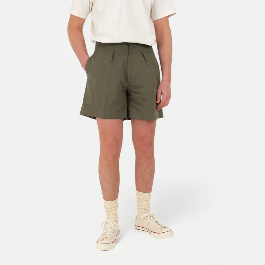 FRENCH PLEATED SHORT