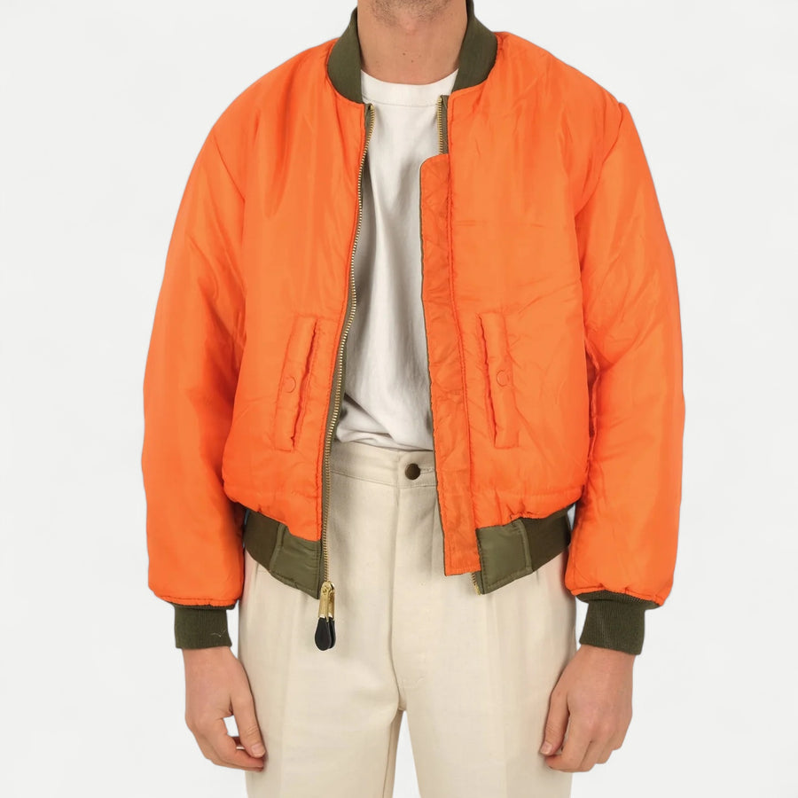 USA BOMBER MA-1 - OLIVE GREEN
