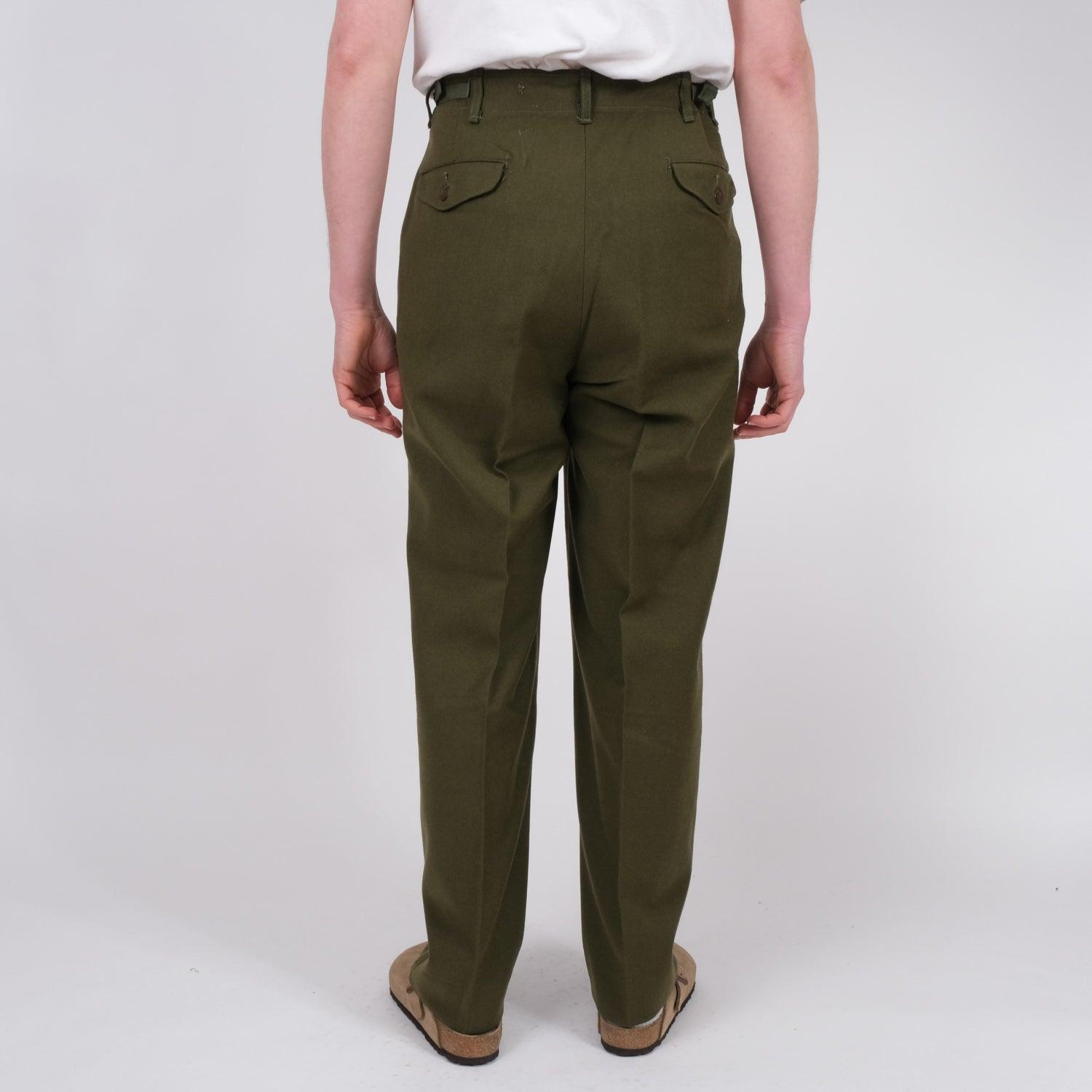 Original American World War Two Era M1937 Wool Trousers 31x29 Excel   Hornbeam Militaria