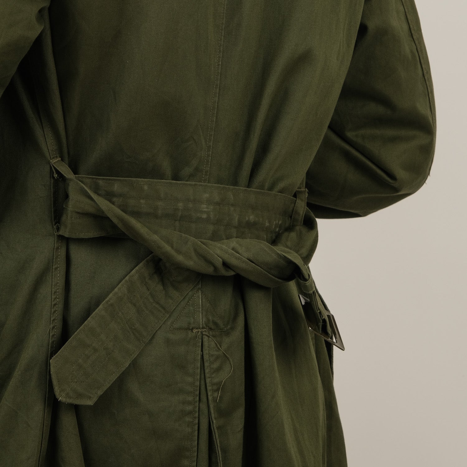 officer green raincoat