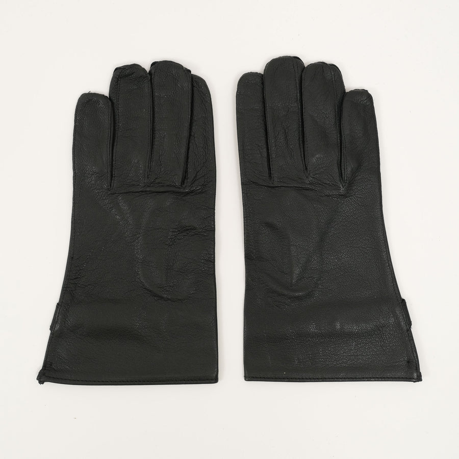 FRENCH BLACK LEATHER GLOVES - Universal Surplus - vintage-military-army