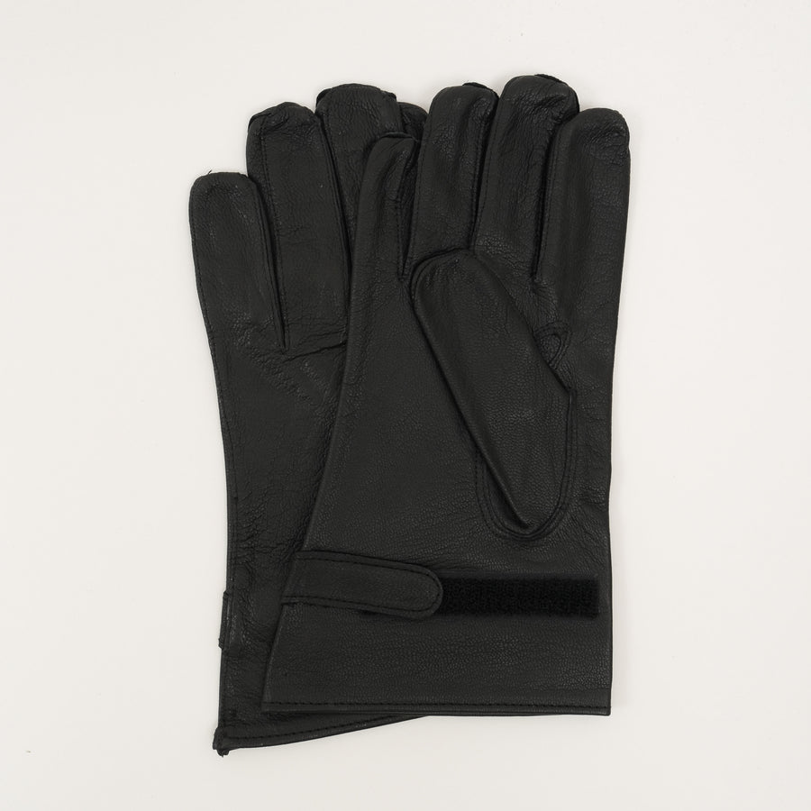 FRENCH BLACK LEATHER GLOVES - Universal Surplus - vintage-military-army
